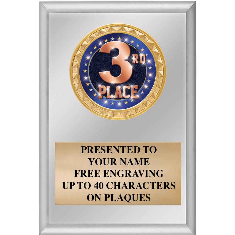 4" X 6" SILVER INSERT PLAQUE