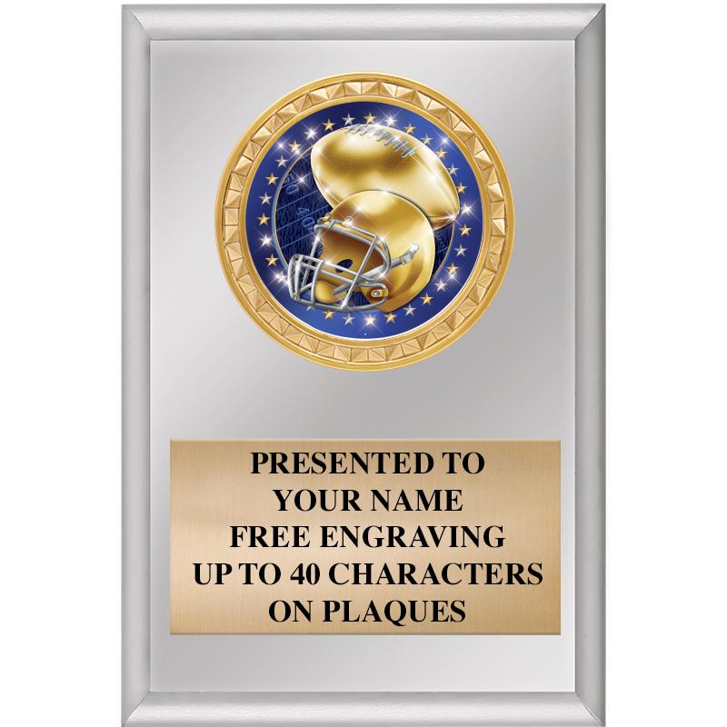 4" X 6" SILVER INSERT PLAQUE