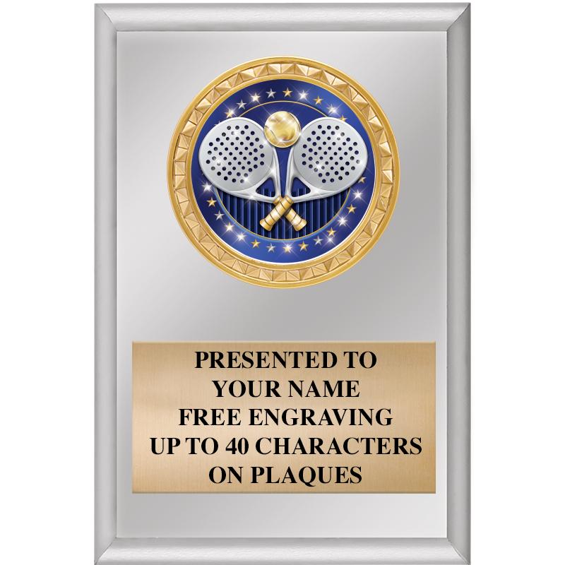 4" X 6" SILVER INSERT PLAQUE
