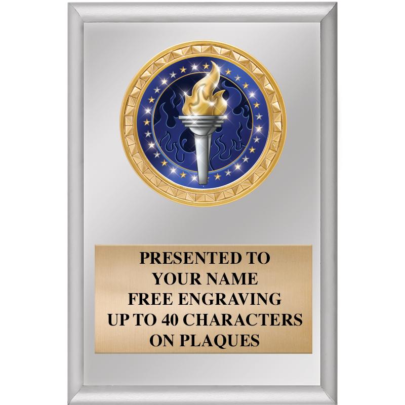 4" X 6" SILVER INSERT PLAQUE