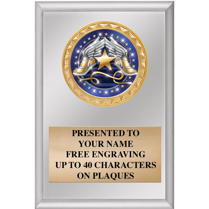 4" X 6" SILVER INSERT PLAQUE