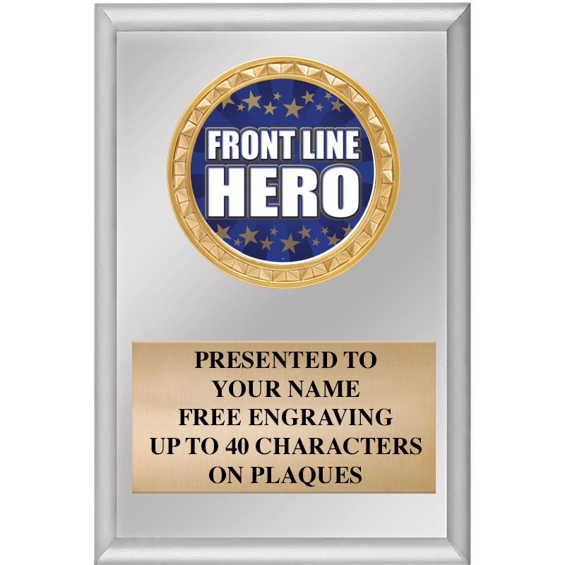 4" X 6" SILVER INSERT PLAQUE