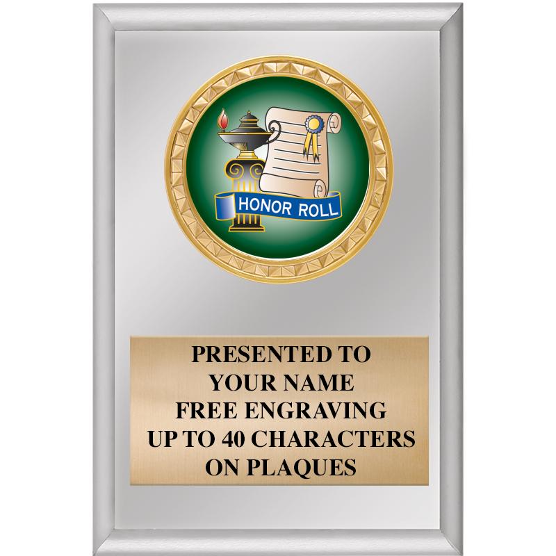 4" X 6" SILVER INSERT PLAQUE