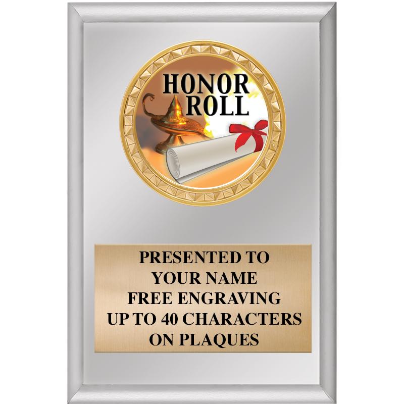 4" X 6" SILVER INSERT PLAQUE