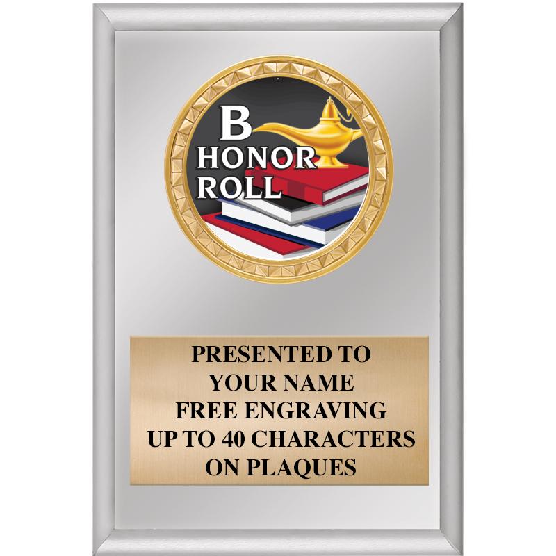 4" X 6" SILVER INSERT PLAQUE