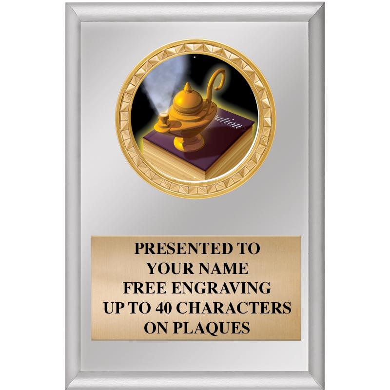 4" X 6" SILVER INSERT PLAQUE