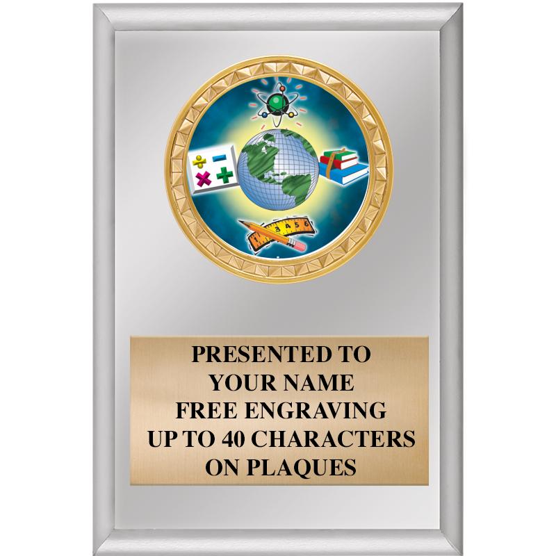 4" X 6" SILVER INSERT PLAQUE