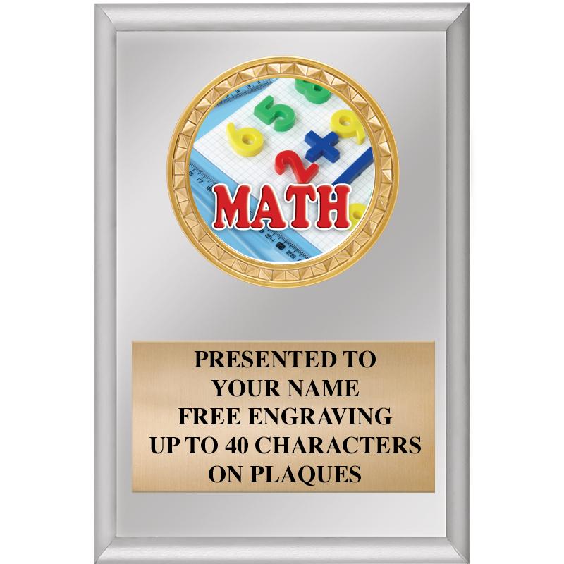 4" X 6" SILVER INSERT PLAQUE