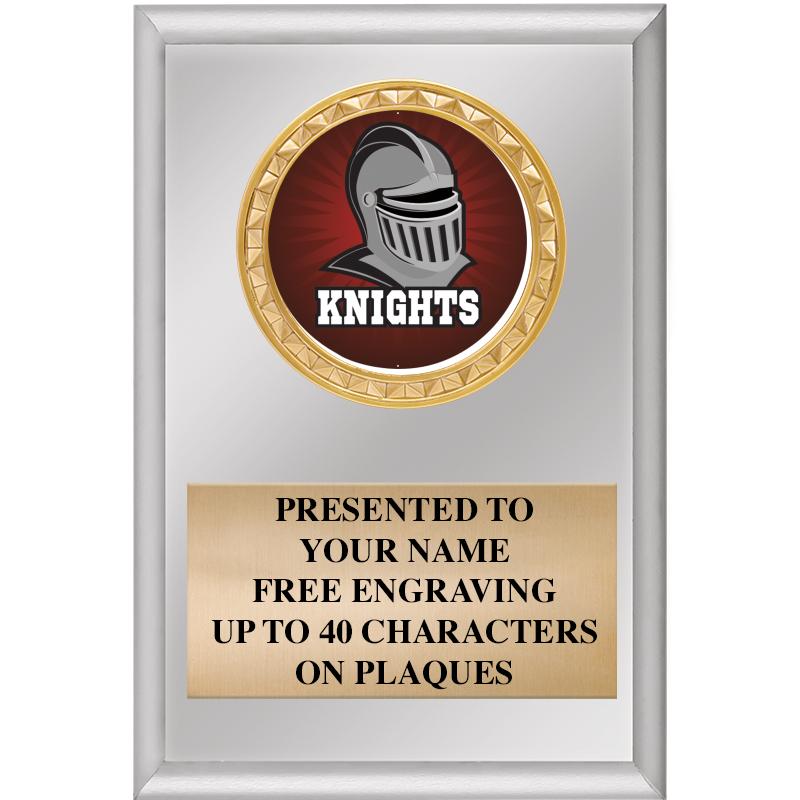 4" X 6" SILVER INSERT PLAQUE