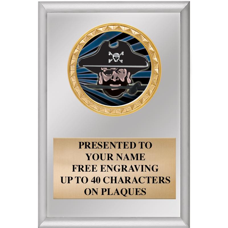 4" X 6" SILVER INSERT PLAQUE