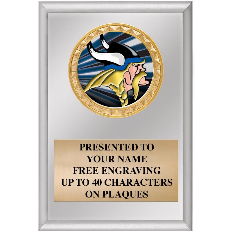 4" X 6" SILVER INSERT PLAQUE