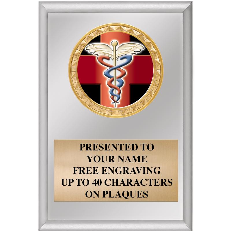 4" X 6" SILVER INSERT PLAQUE