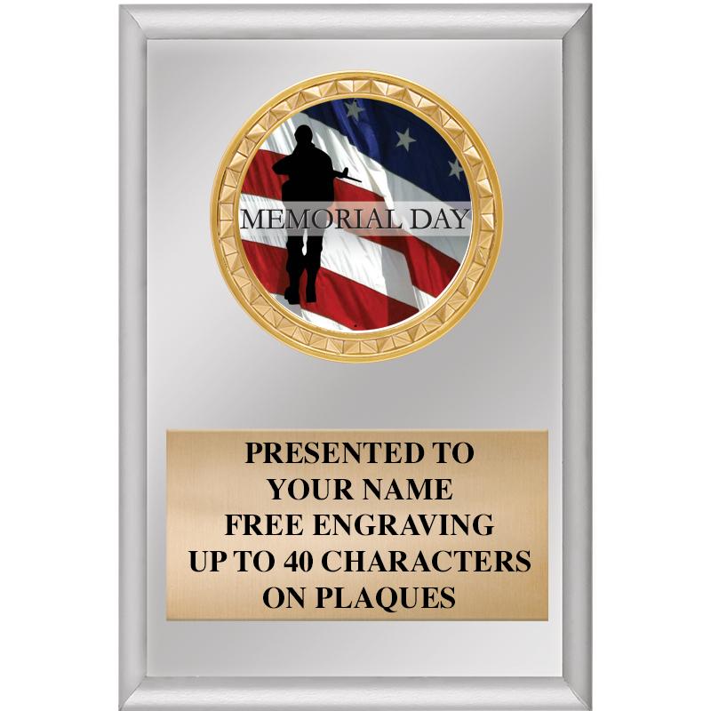 4" X 6" SILVER INSERT PLAQUE