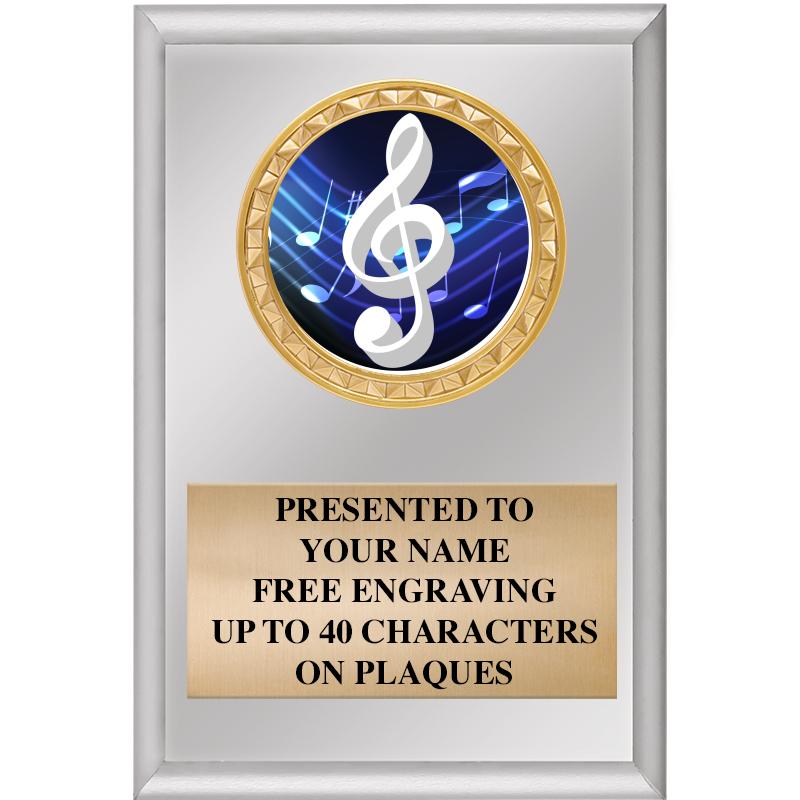 4" X 6" SILVER INSERT PLAQUE