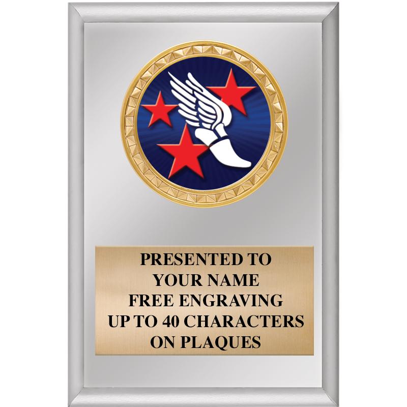 4" X 6" SILVER INSERT PLAQUE