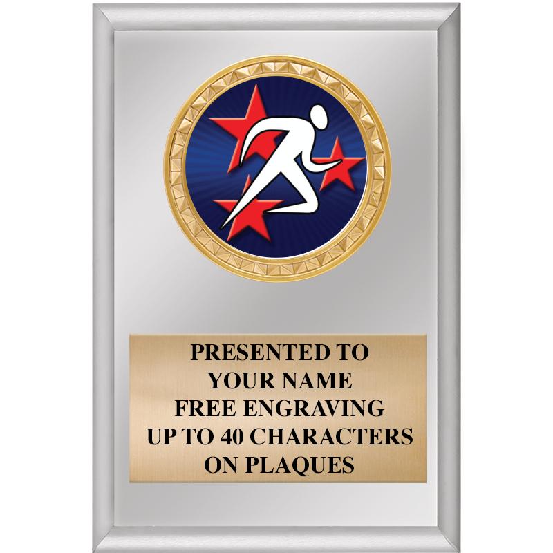 4" X 6" SILVER INSERT PLAQUE