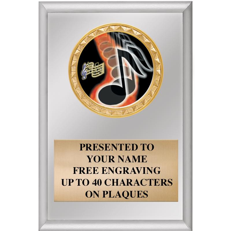 4" X 6" SILVER INSERT PLAQUE