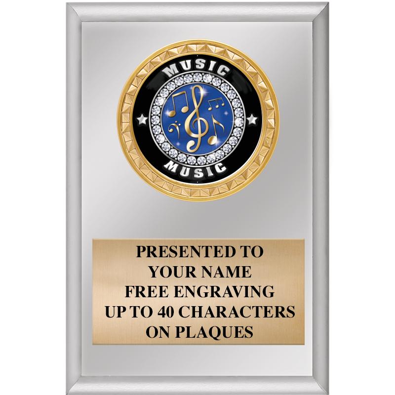 4" X 6" SILVER INSERT PLAQUE