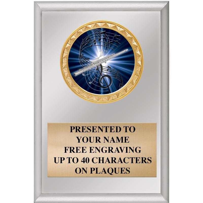 4" X 6" SILVER INSERT PLAQUE