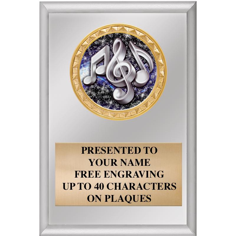 4" X 6" SILVER INSERT PLAQUE