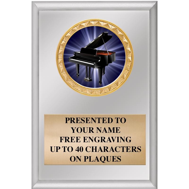 4" X 6" SILVER INSERT PLAQUE