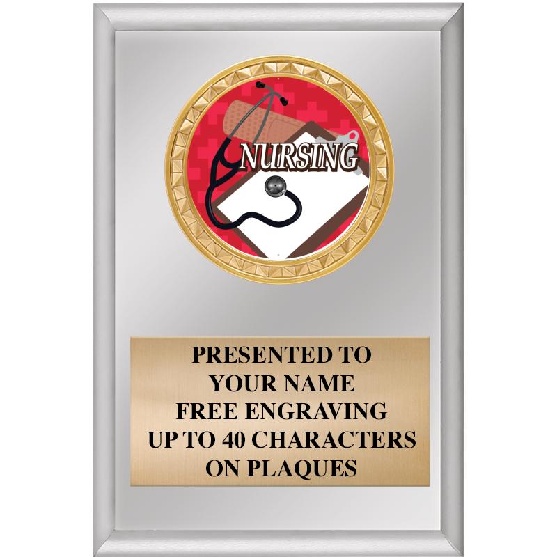 4" X 6" SILVER INSERT PLAQUE