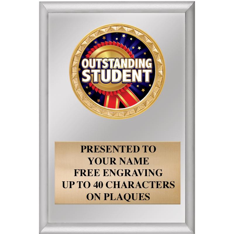 4" X 6" SILVER INSERT PLAQUE