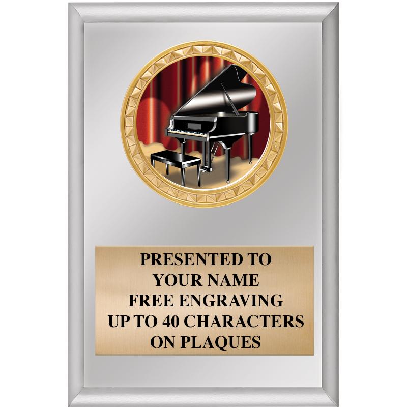 4" X 6" SILVER INSERT PLAQUE