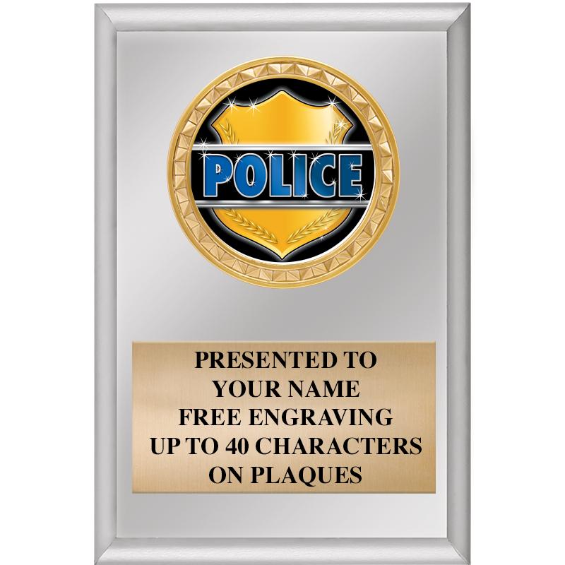 4" X 6" SILVER INSERT PLAQUE