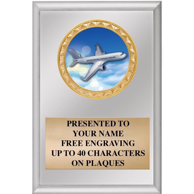 4" X 6" SILVER INSERT PLAQUE