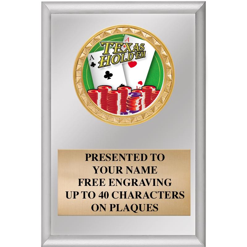 4" X 6" SILVER INSERT PLAQUE