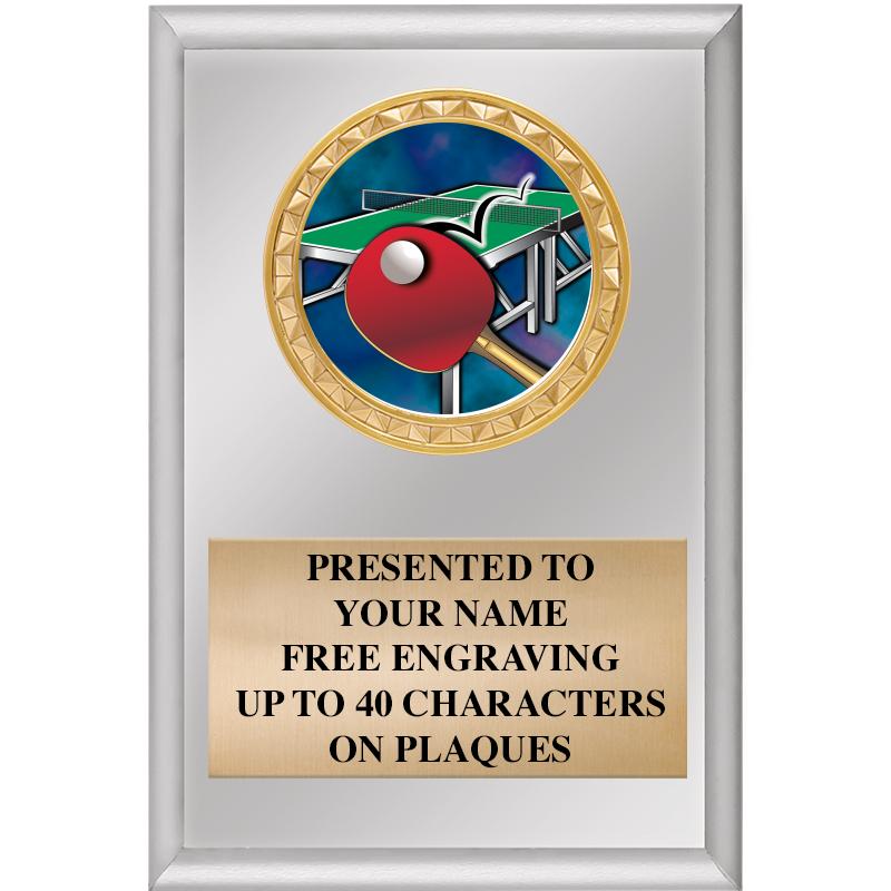 4" X 6" SILVER INSERT PLAQUE