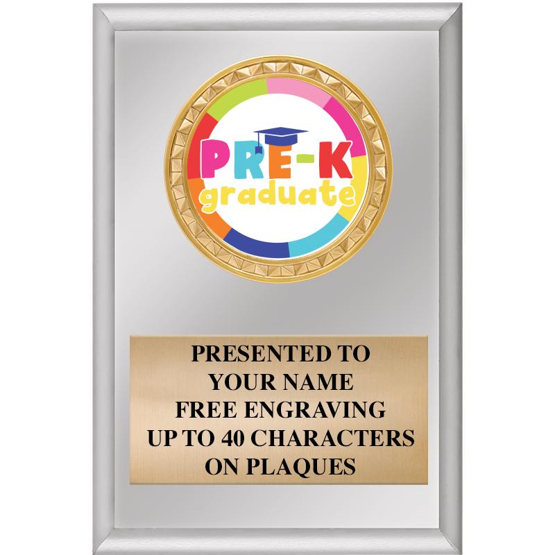 4" X 6" SILVER INSERT PLAQUE