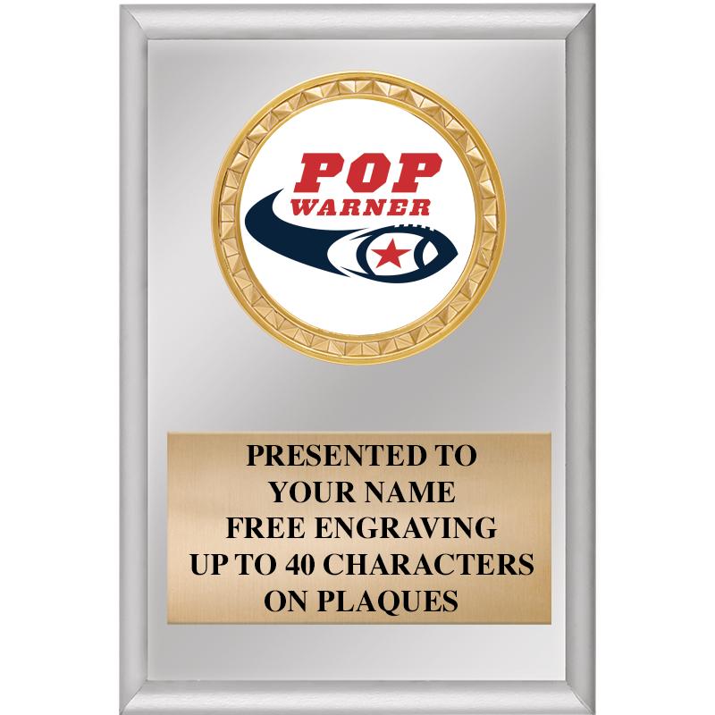 4" X 6" SILVER INSERT PLAQUE