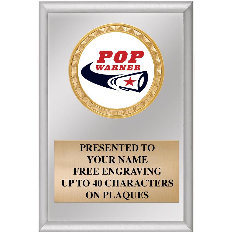 4" X 6" SILVER INSERT PLAQUE