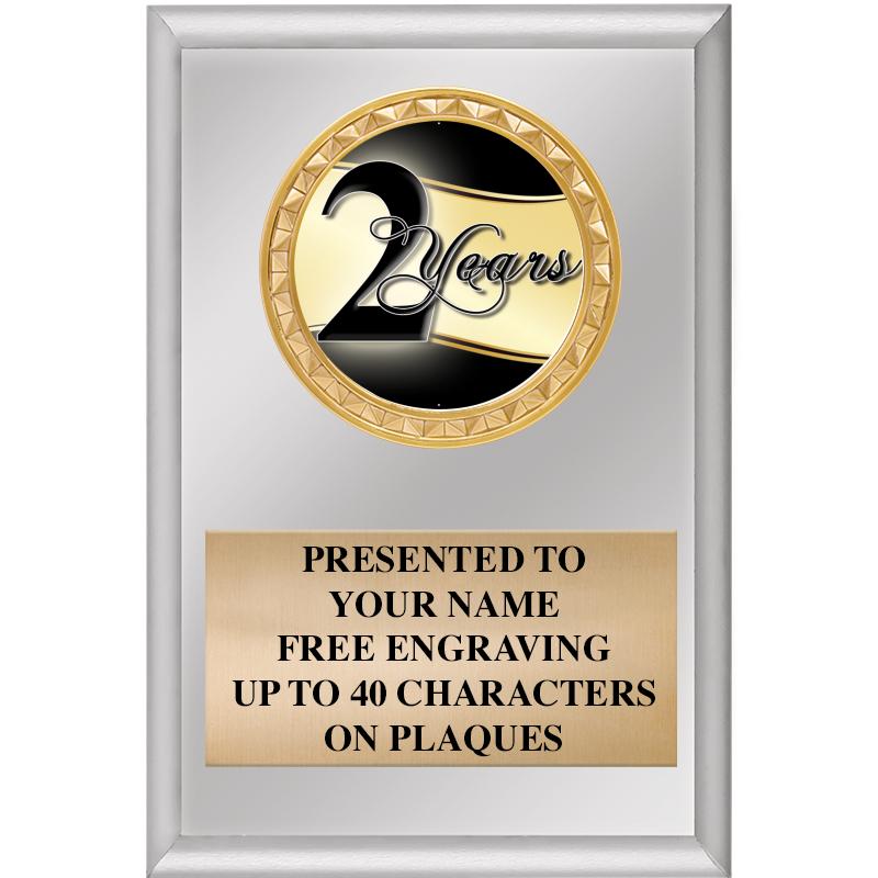 4" X 6" SILVER INSERT PLAQUE