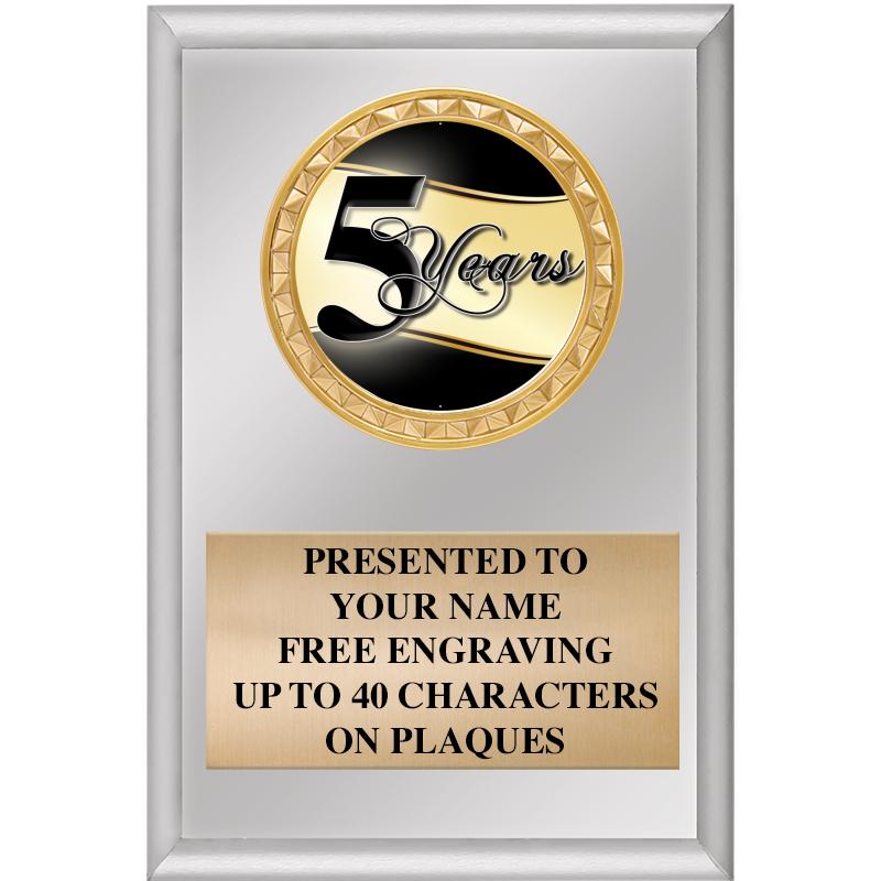 4" X 6" SILVER INSERT PLAQUE