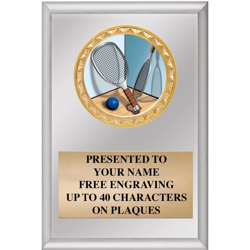 4" X 6" SILVER INSERT PLAQUE