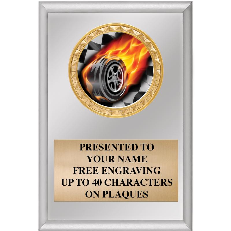 4" X 6" SILVER INSERT PLAQUE