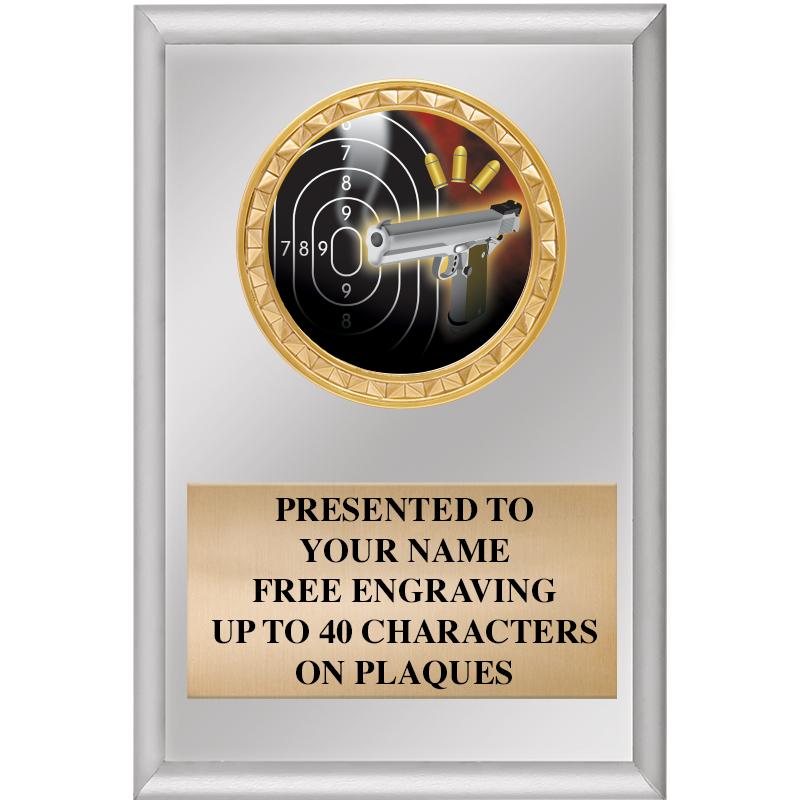 4" X 6" SILVER INSERT PLAQUE