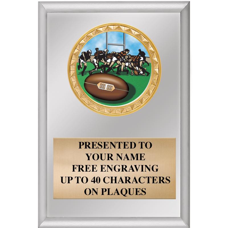 4" X 6" SILVER INSERT PLAQUE