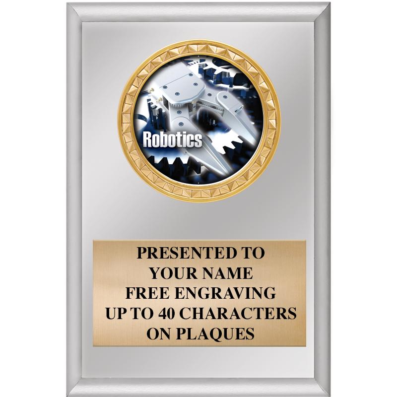 4" X 6" SILVER INSERT PLAQUE