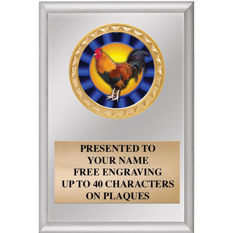 4" X 6" SILVER INSERT PLAQUE