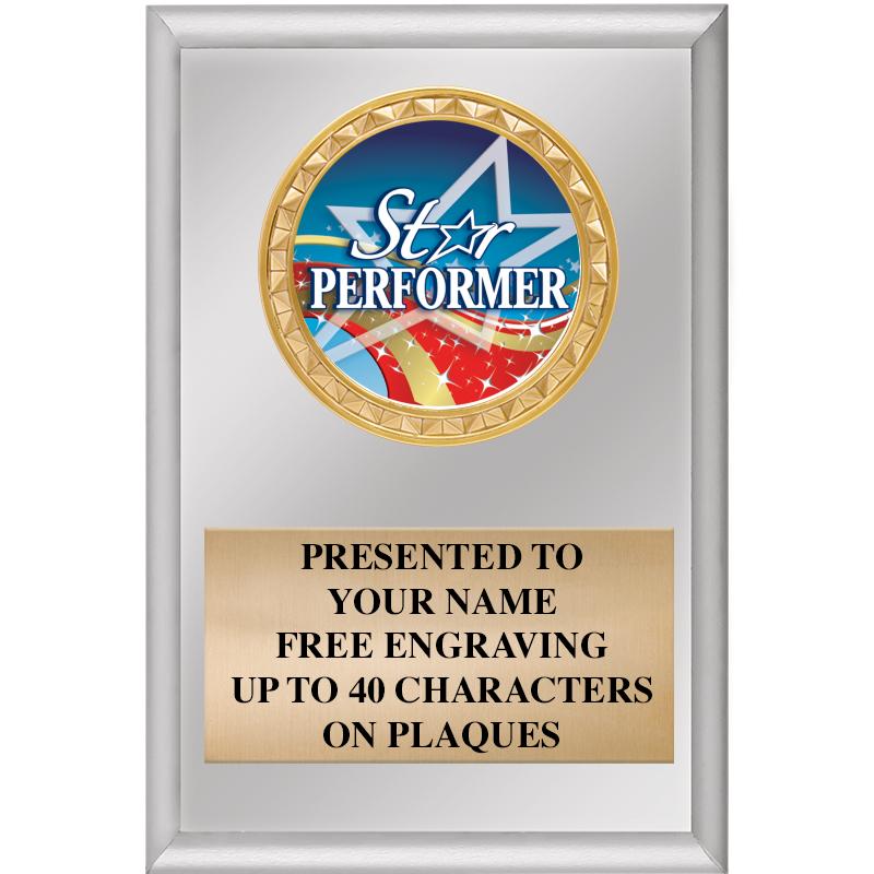 4" X 6" SILVER INSERT PLAQUE