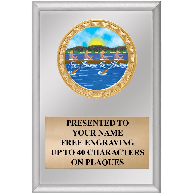 4" X 6" SILVER INSERT PLAQUE