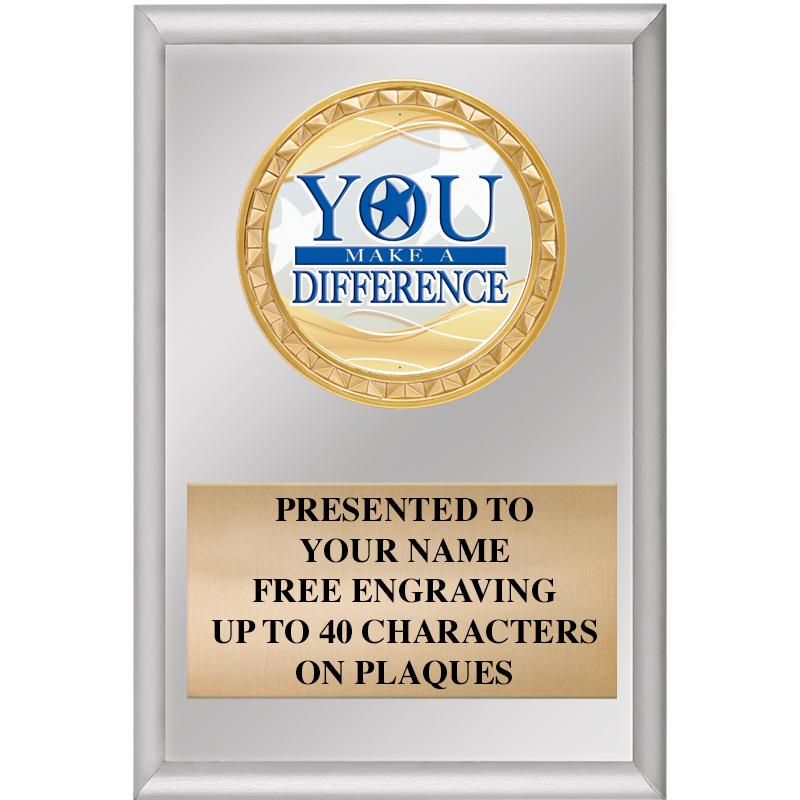 4" X 6" SILVER INSERT PLAQUE