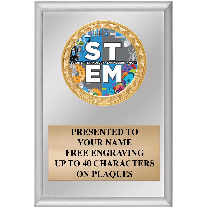 4" X 6" SILVER INSERT PLAQUE