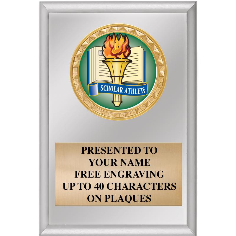4" X 6" SILVER INSERT PLAQUE