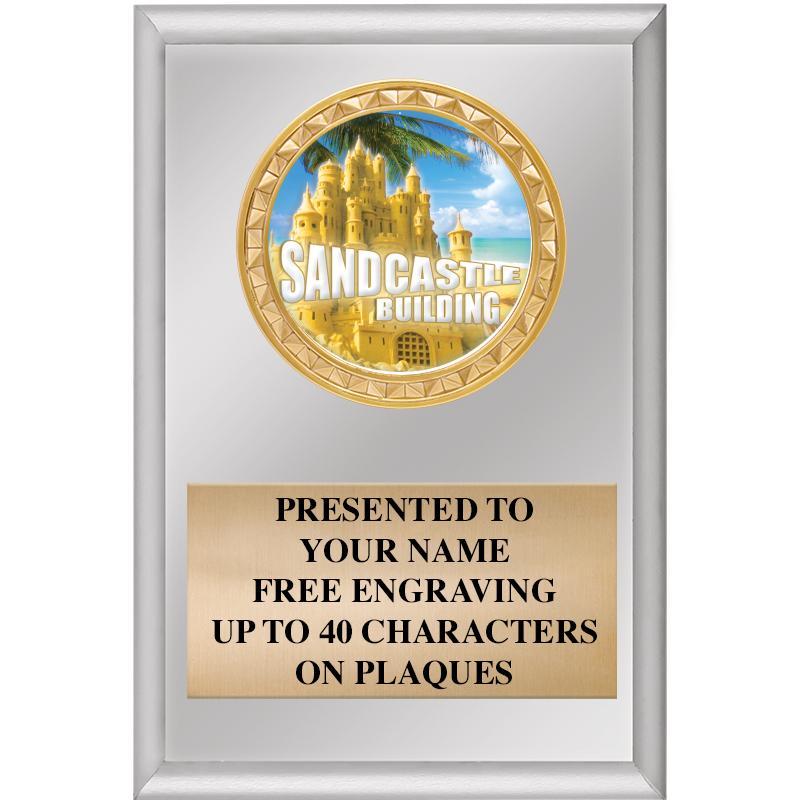 4" X 6" SILVER INSERT PLAQUE