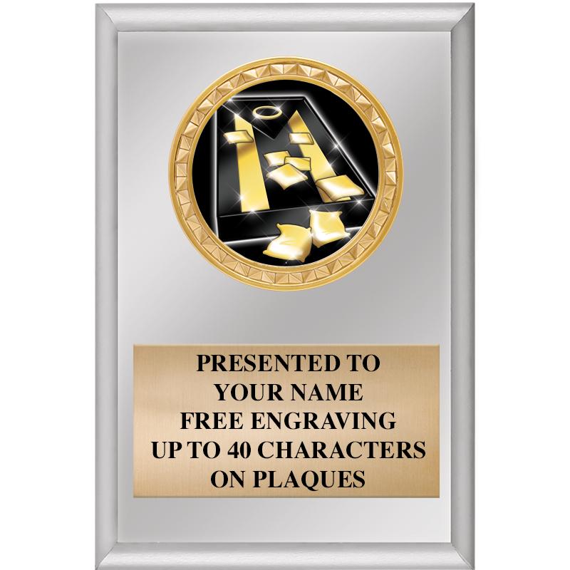 4" X 6" SILVER INSERT PLAQUE